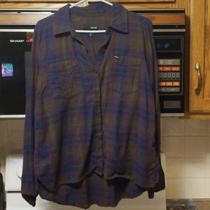 EUC Hurley fall flannel (thinner)